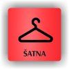 Cedule šatna – plast (piktogram)