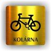 Cedule kolárna – plast (piktogram)