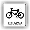 Cedule kolárna – plast (piktogram)