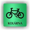 Cedule kolárna – plast (piktogram)