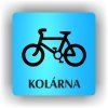 Cedule kolárna – plast (piktogram)