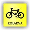 Cedule kolárna – plast (piktogram)