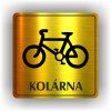Cedule kolárna – plast (piktogram)