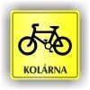 Cedule kolárna – plast (piktogram)