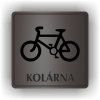 Cedule kolárna – plast (piktogram)