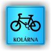 Cedule kolárna – plast (piktogram)