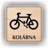 Cedule kolárna – plast (piktogram)