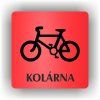 Cedule kolárna – plast (piktogram)