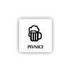 Cedule pivnice | Piktogram (čtverec)