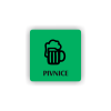 Cedule pivnice | Piktogram (čtverec)
