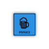 Cedule pivnice | Piktogram (čtverec)