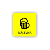 Cedule nálevna | Piktogram (čtverec)