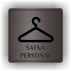 Cedule šatna personál – plast (piktogram)