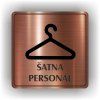 Cedule šatna personál – plast (piktogram)