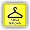 Cedule šatna personál – plast (piktogram)