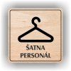Cedule šatna personál – plast (piktogram)