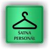 Cedule šatna personál – plast (piktogram)