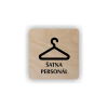 Cedule šatna personál | Piktogram (čtverec)