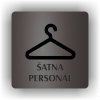Cedule šatna personál – plast (piktogram)