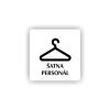 Cedule šatna personál | Piktogram (čtverec)