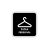 Cedule šatna personál | Piktogram (čtverec)