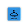 Cedule šatna personál | Piktogram (čtverec)