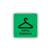 Cedule šatna personál | Piktogram (čtverec)