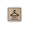 Cedule šatna personál | Piktogram (čtverec)