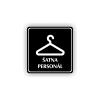 Cedule šatna personál | Piktogram (čtverec)