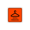 Cedule šatna personál | Piktogram (čtverec)