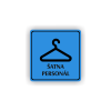 Cedule šatna personál | Piktogram (čtverec)
