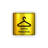 Cedule šatna personál | Piktogram (čtverec)