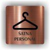 Cedule šatna personál – plast (piktogram)
