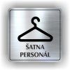 Cedule šatna personál – plast (piktogram)