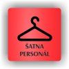 Cedule šatna personál – plast (piktogram)