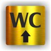 Piktogram - WC NAHORU/ROVNĚ