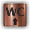 Piktogram - WC NAHORU/ROVNĚ