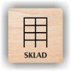 Cedule sklad – plast (piktogram)