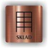 Cedule sklad – plast (piktogram)
