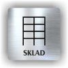 Cedule sklad – plast (piktogram)