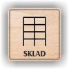 Cedule sklad – plast (piktogram)