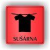 Cedule sušárna – plast (piktogram)