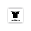 Cedule sušárna | Piktogram (čtverec)