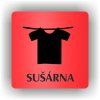 Cedule sušárna – plast (piktogram)