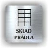 Cedule sklad prádla – plast (piktogram)
