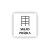 Cedule sklad prádla | Piktogram (čtverec)