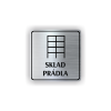 Cedule sklad prádla | Piktogram (čtverec)