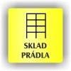 Cedule sklad prádla – plast (piktogram)