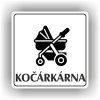 Cedule kočárkárna – plast (piktogram)