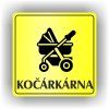 Cedule kočárkárna – plast (piktogram)